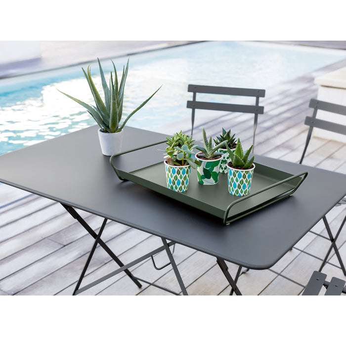 Bistro Rectangular Metal Table,  Acapulco Blue - Fermob