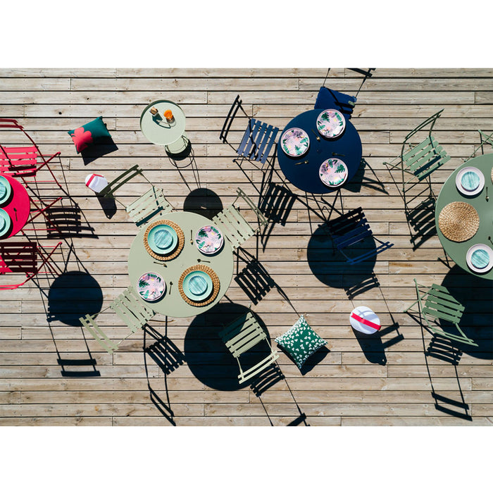 Bistro Round Metal Table, 77cm Capucine