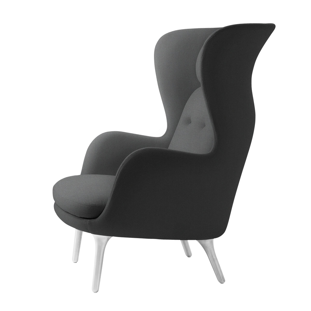 Ro Easy Armchair - Brushed Aluminium - Fritz Hansen