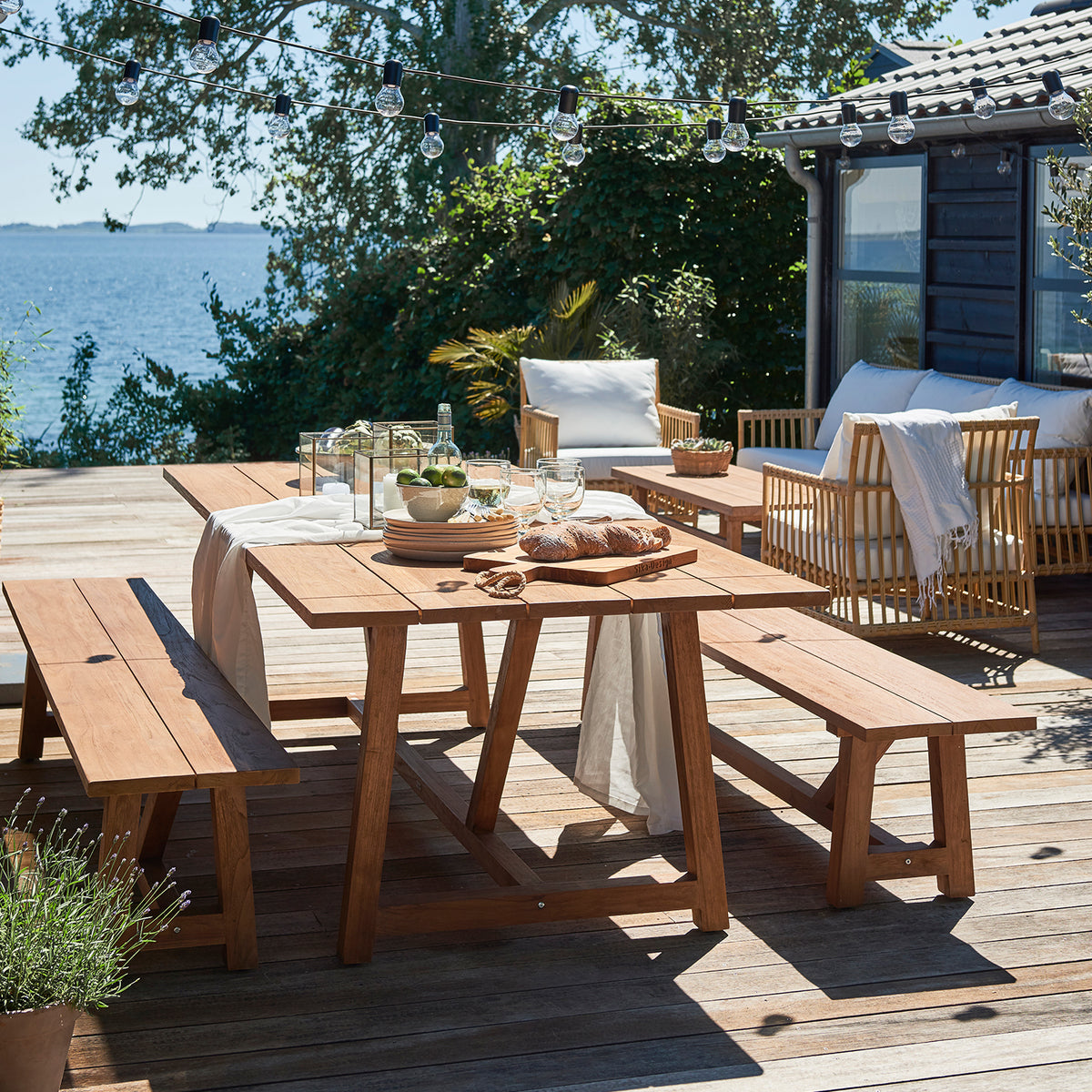 George Bench, Solid Teak - Sika Design