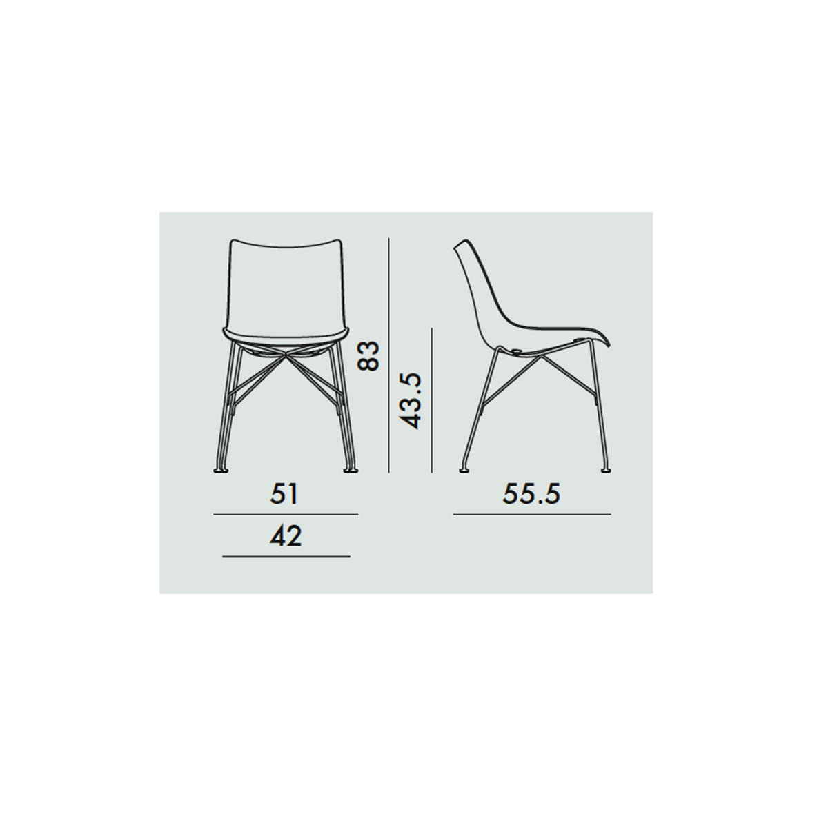 P Wood Chair - Kartell