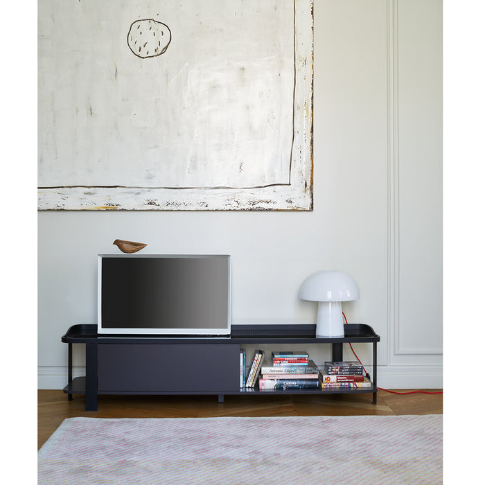 Postmodern TV Unit, Oak & Marble