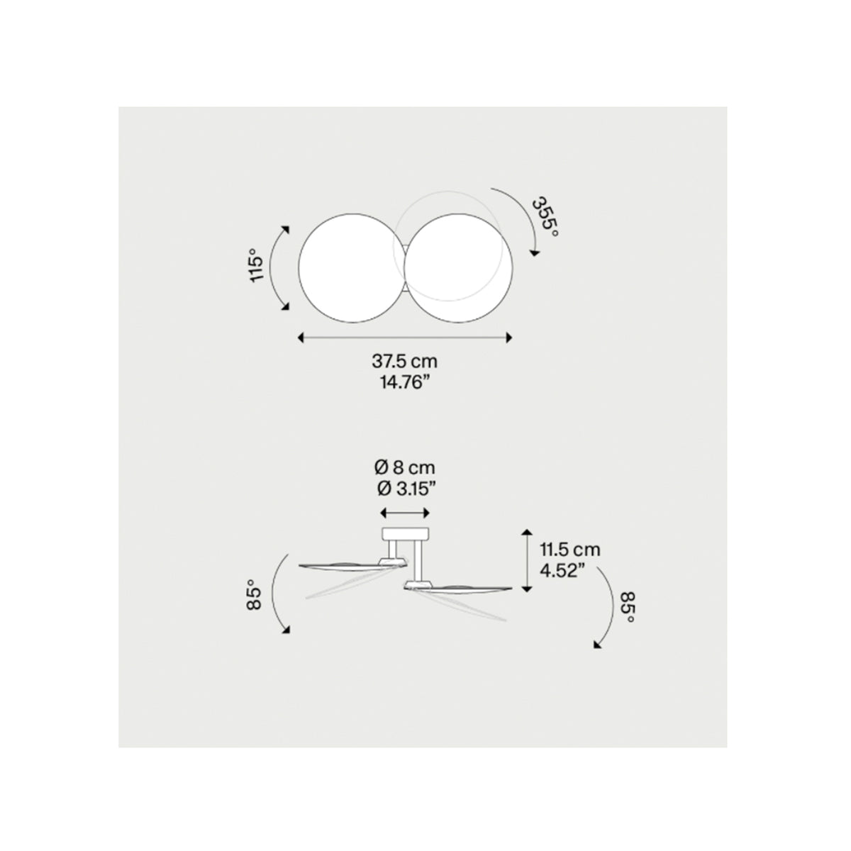 Puzzle Double Round Wall Light - Lodes