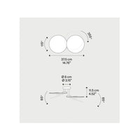 Puzzle Double Round Wall Light - Lodes