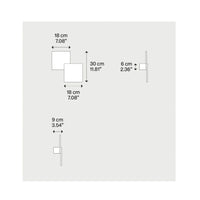 Puzzle Double Square Wall & Ceiling Light - Lodes