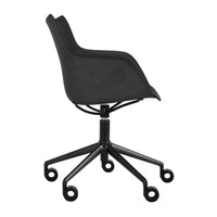 Q Wood Swivel Armchair - Kartell