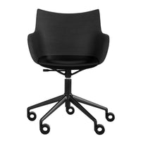 Q Wood Swivel Armchair - Kartell