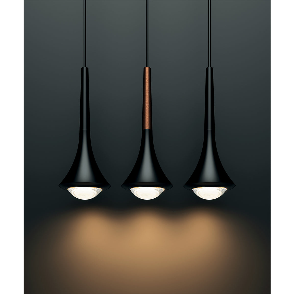 Rain Pendant Light, Matte Black - Lodes