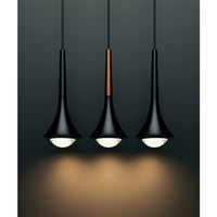 Rain Pendant Light, Matte Black - Lodes